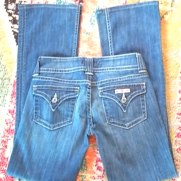 Hudson Jeans Denim - HUDSON HP HAL Skinny Designer Low RiseWestern 5 Pocket Logo LA USA  Denim Jeans